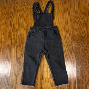 Zara toddler charcoal overalls